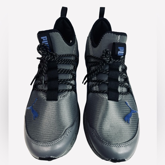 Puma Transport Trail Speck 377846 01 Gray Mesh Athletic Shoes Mens Size 12 - Picture 5 of 10